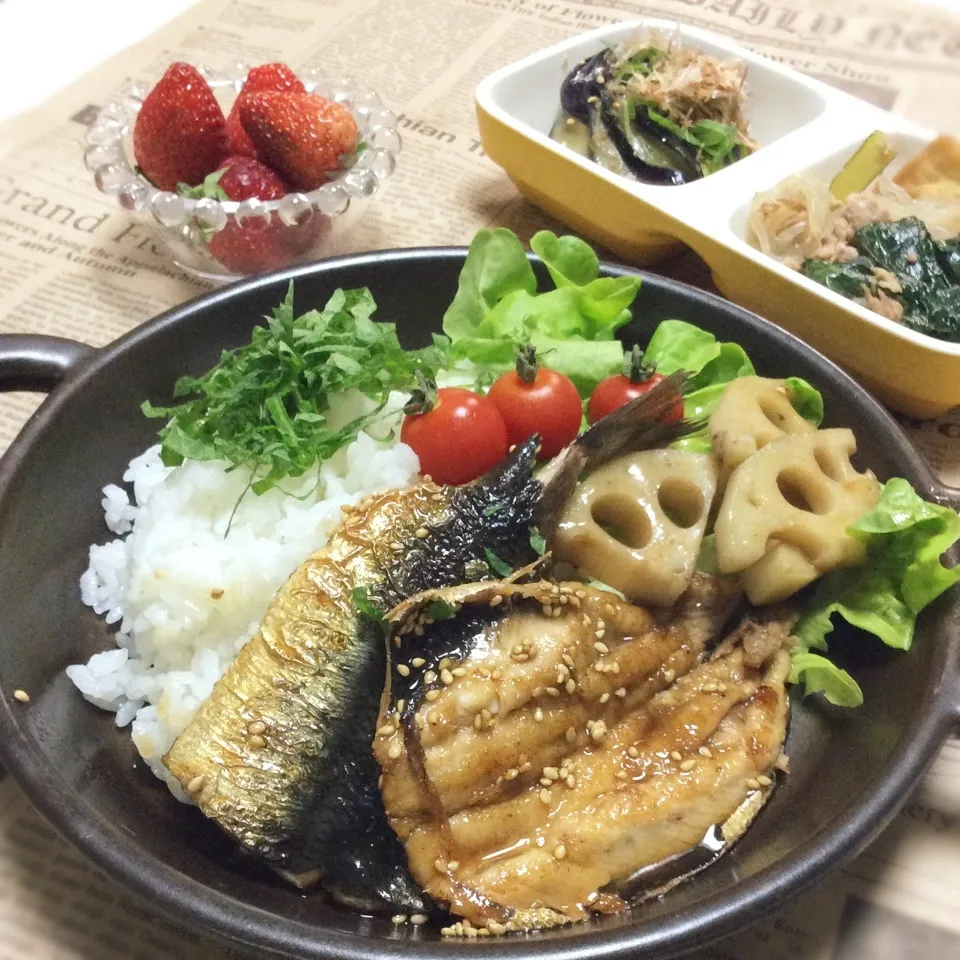 ♡♡イワシの照り焼きごはん♡♡|ユッキーさん