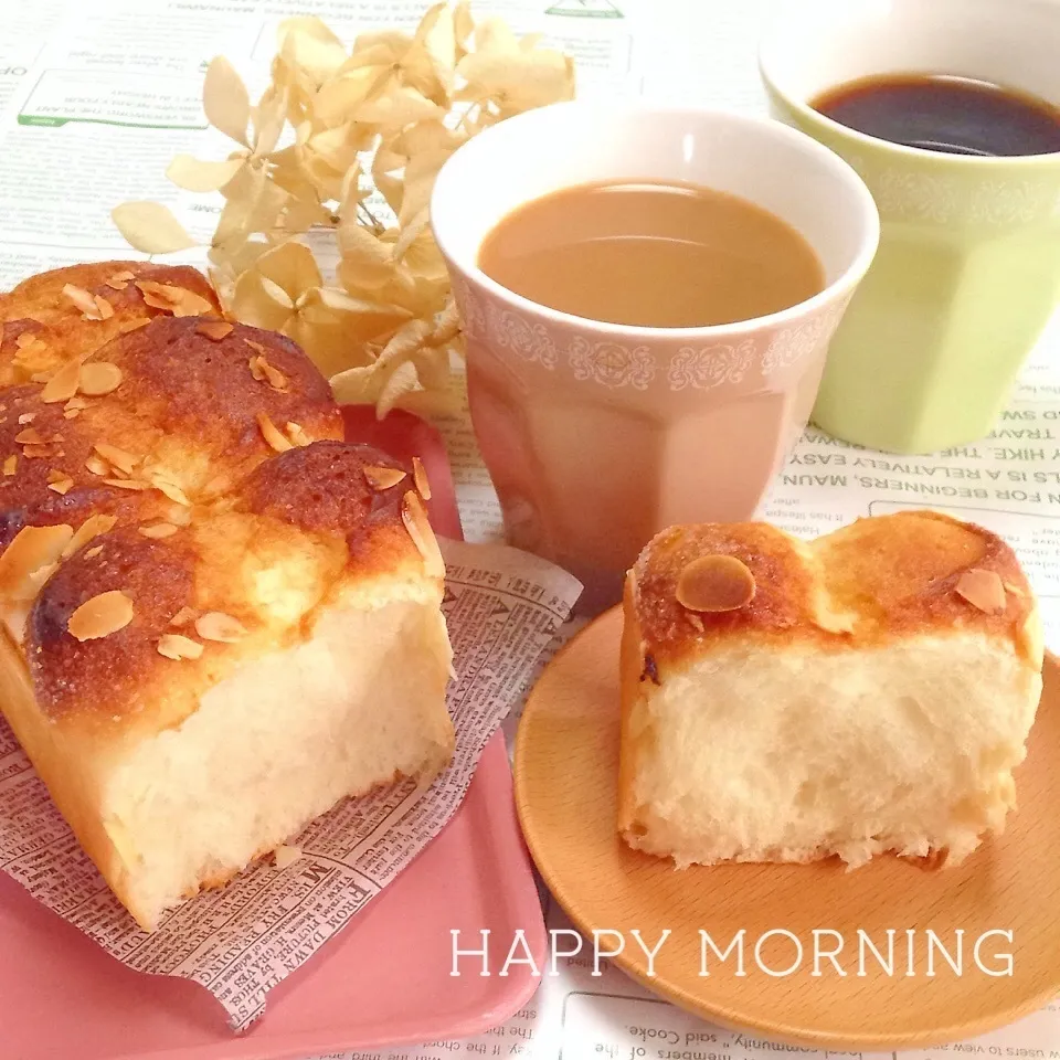 ♡幸せすぎのアーモンドPのミルクパン♡|ユッキーさん