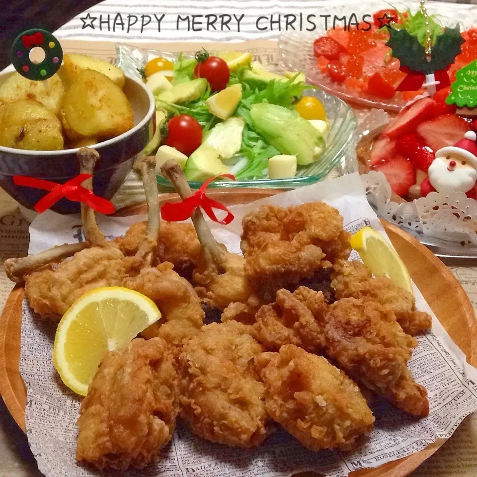 ＊ケンチキ風フライドチキン＊でメリークリスマス♡イブ|ユッキーさん