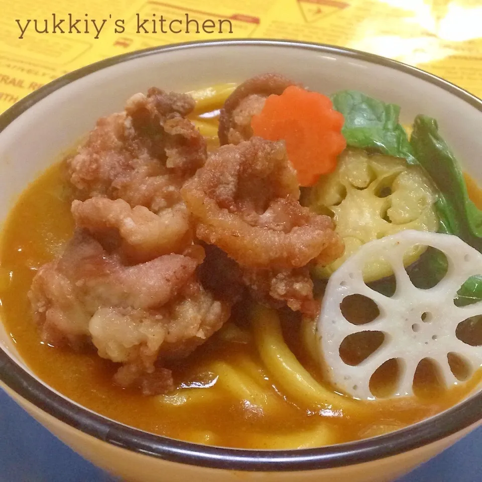 ◎お腹大満足の豚唐カレーうどん◎からうま〜♡|ユッキーさん