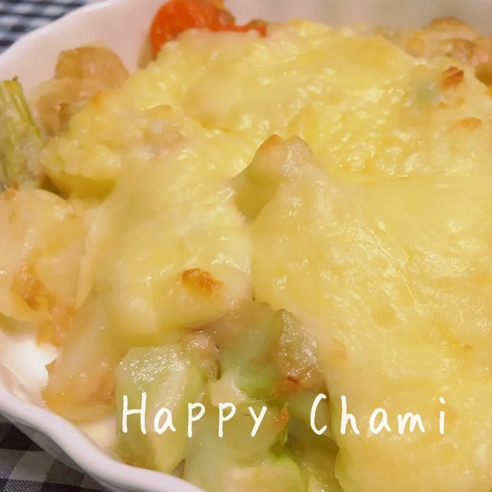 リメイクポテトサラダのチーズ焼き|chamiさん