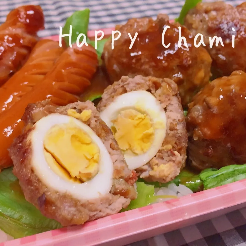 ロコモコ丼弁当|chamiさん