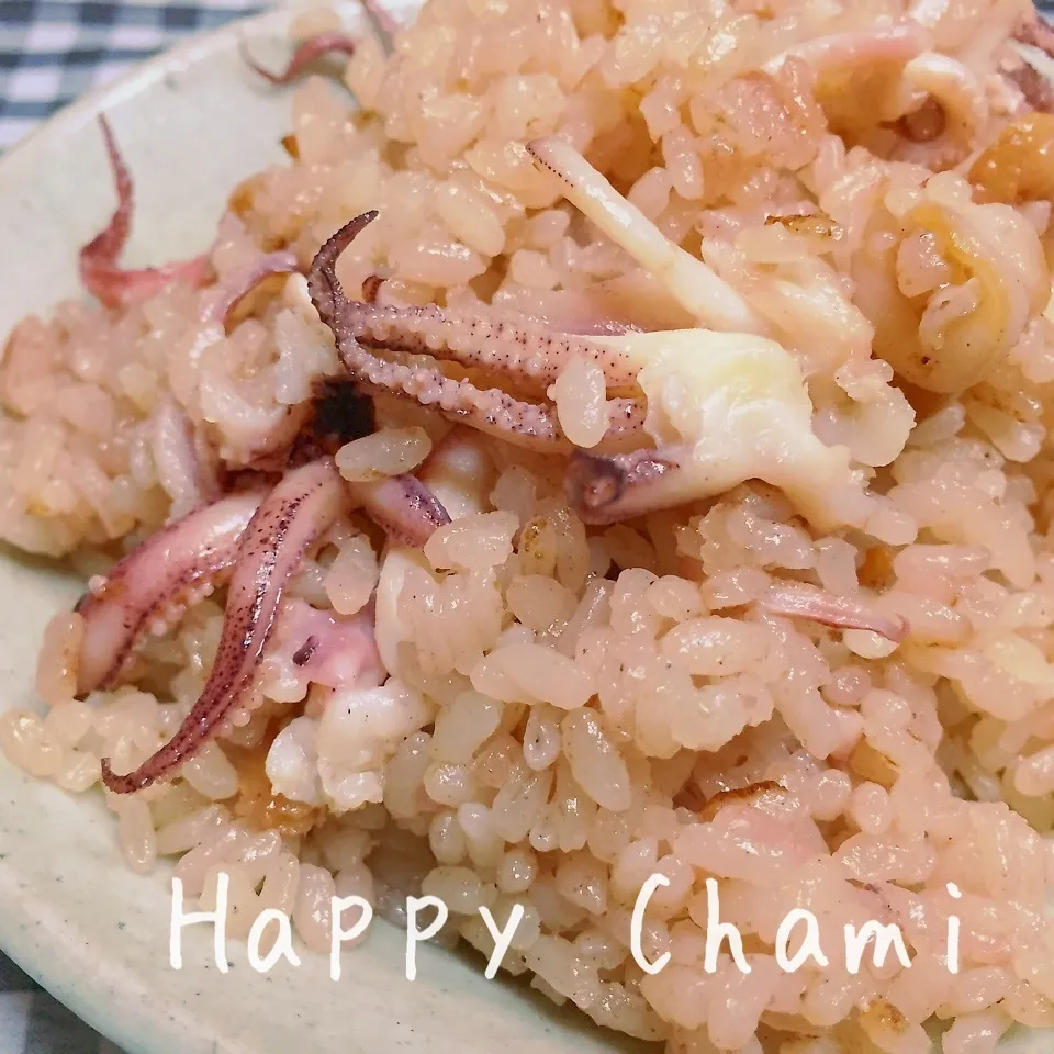 イカ下足の中華風炊き込み御飯|chamiさん