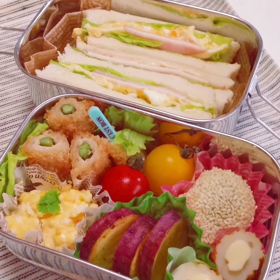 ◎サンドイッチ弁当◎優勝目指してがんばって♬|ユッキーさん