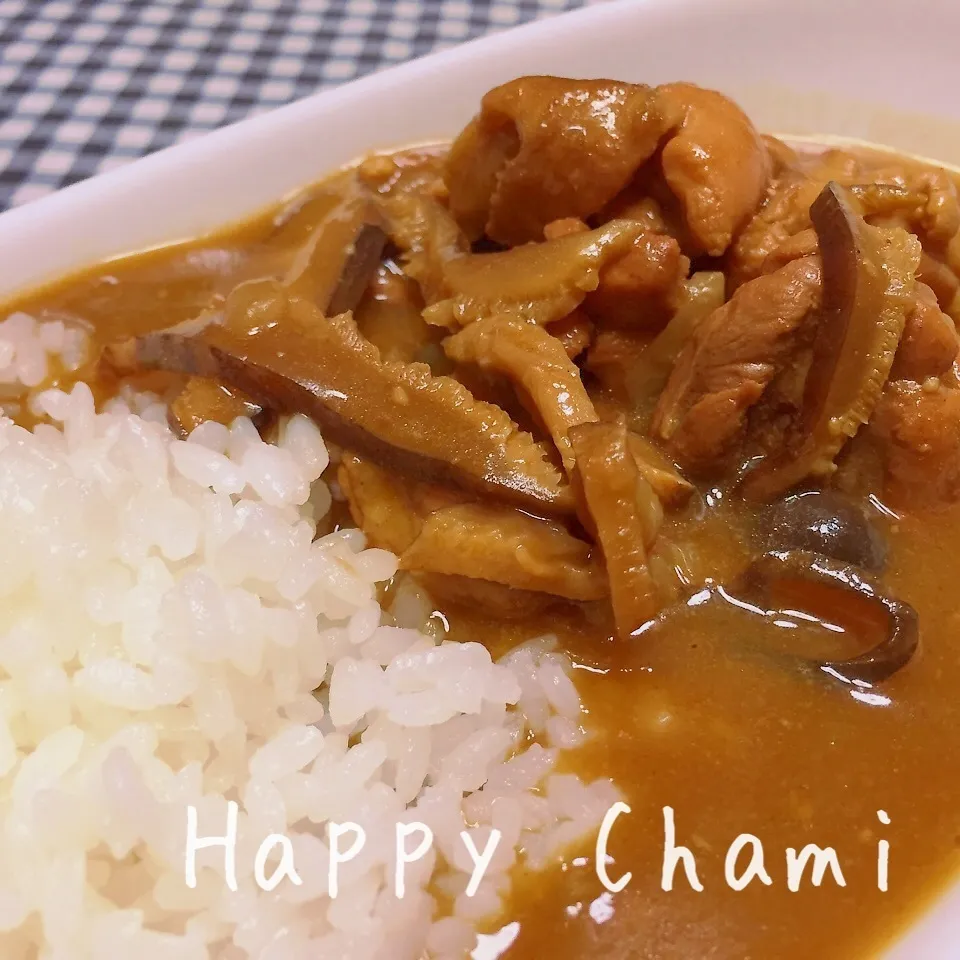 チキンとキノコのカレー|chamiさん