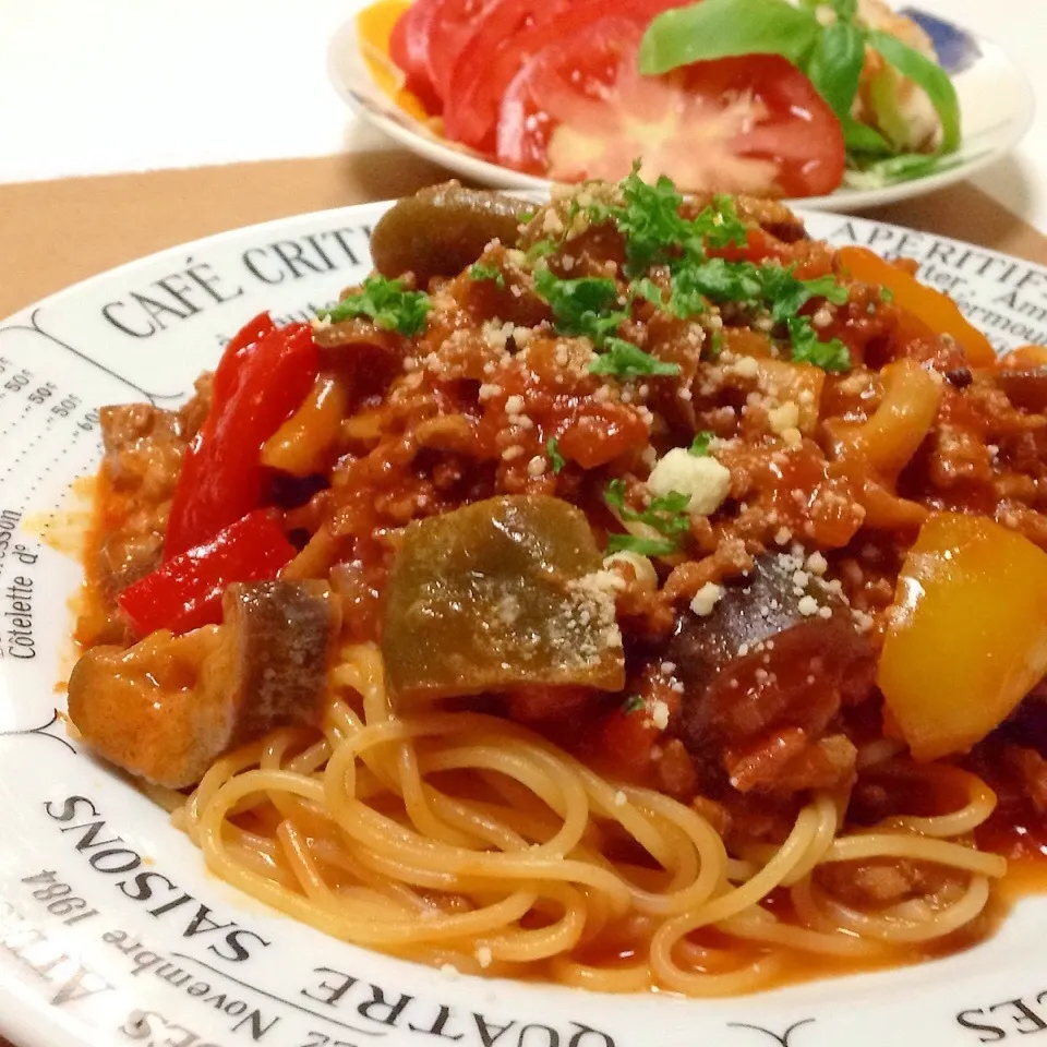 ◎具だくさんミートソースパスタ◎でおなかいっぱい♪♪|ユッキーさん