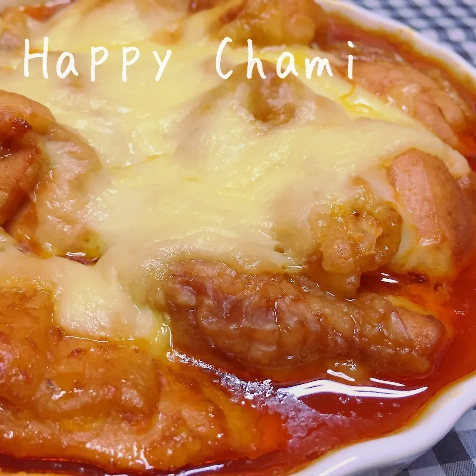 カレー風味チキンのチーズ焼き|chamiさん