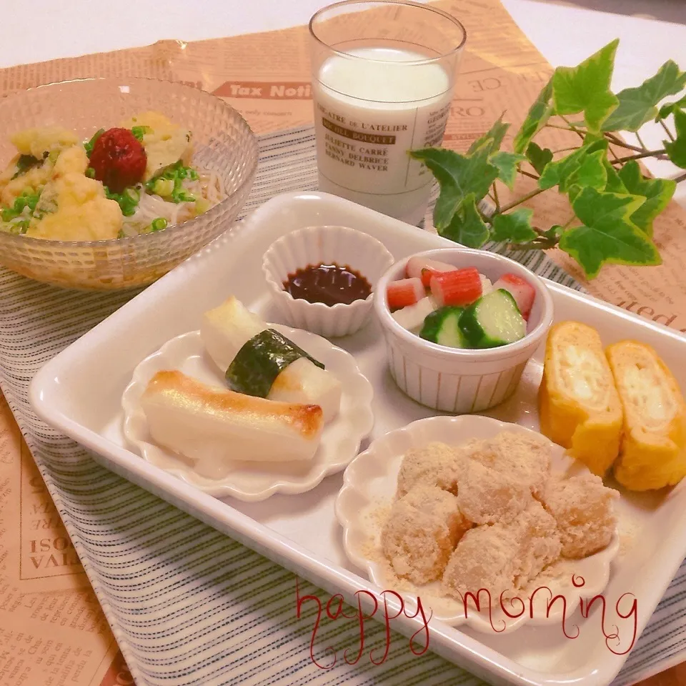 ◎きな粉もち&焼きもち食べてお腹満足◎ハッピー♡モーニング|ユッキーさん