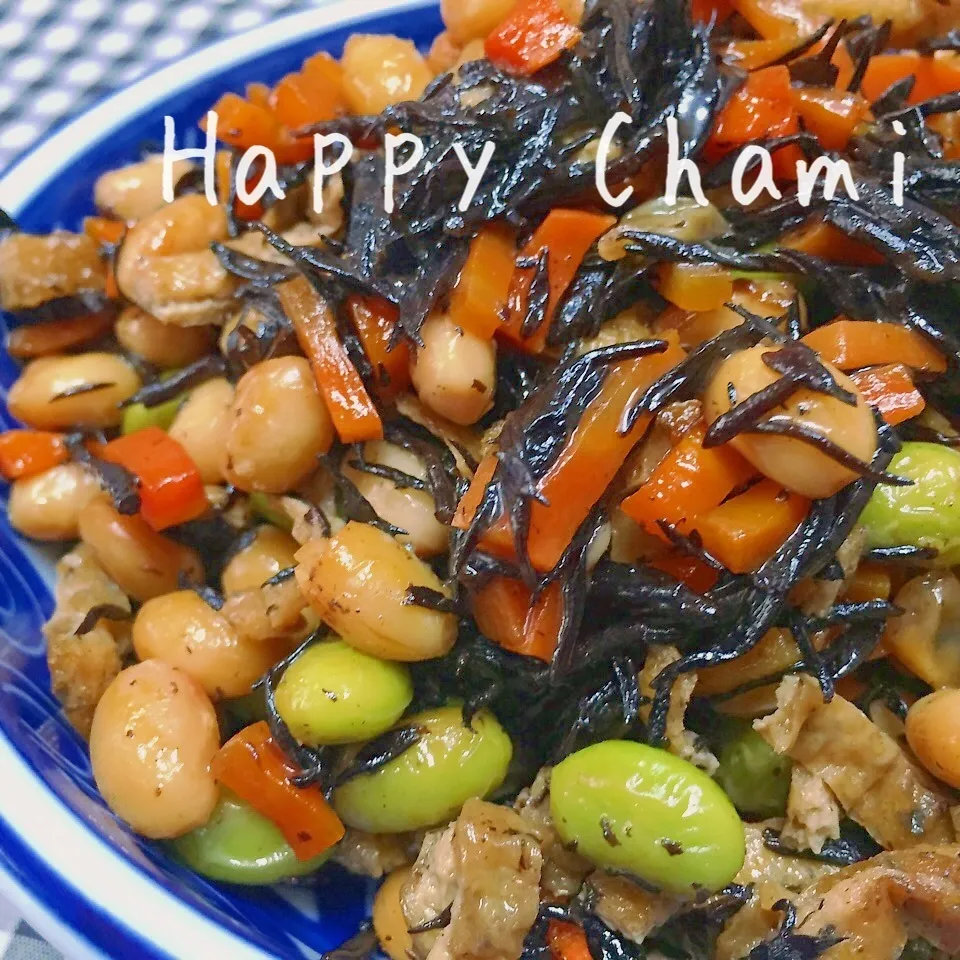 ひじきと大豆の煮物|chamiさん