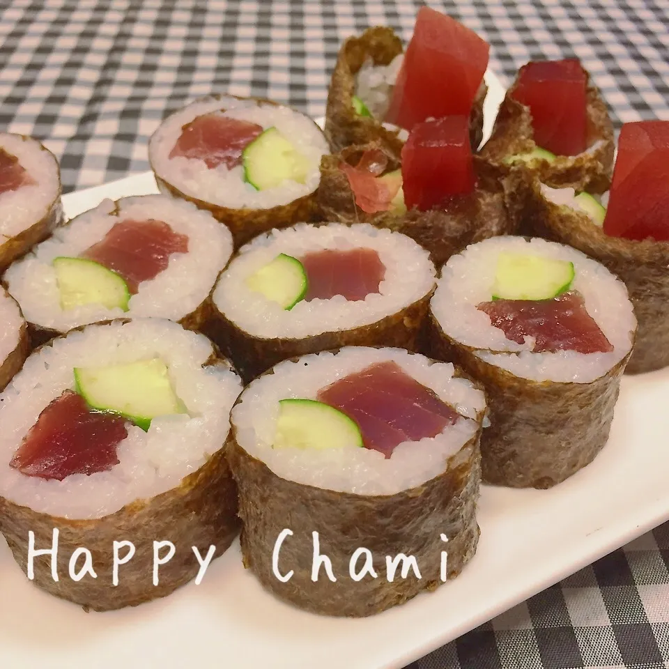 マグロとキュウリの海苔巻き|chamiさん