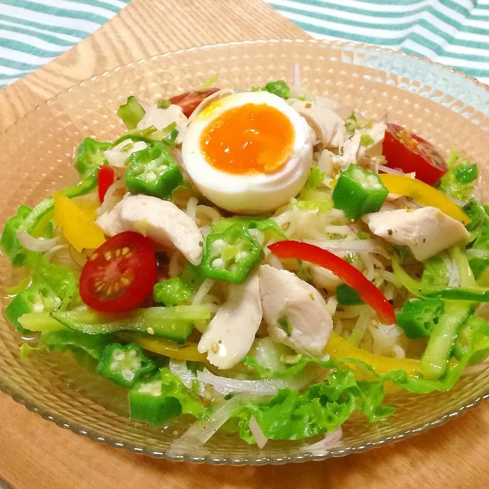 ◎冷やしぶっかけラーメン◎|ユッキーさん