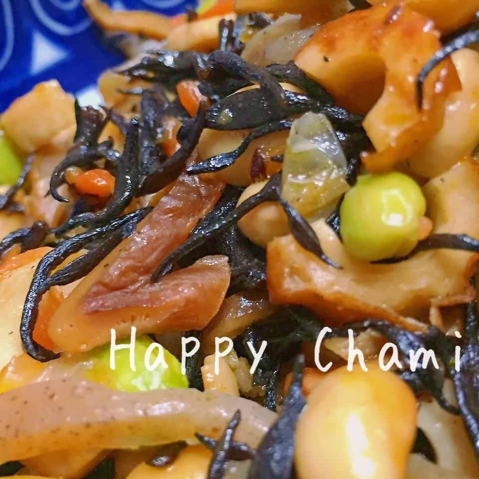 大豆とひじきの煮物|chamiさん