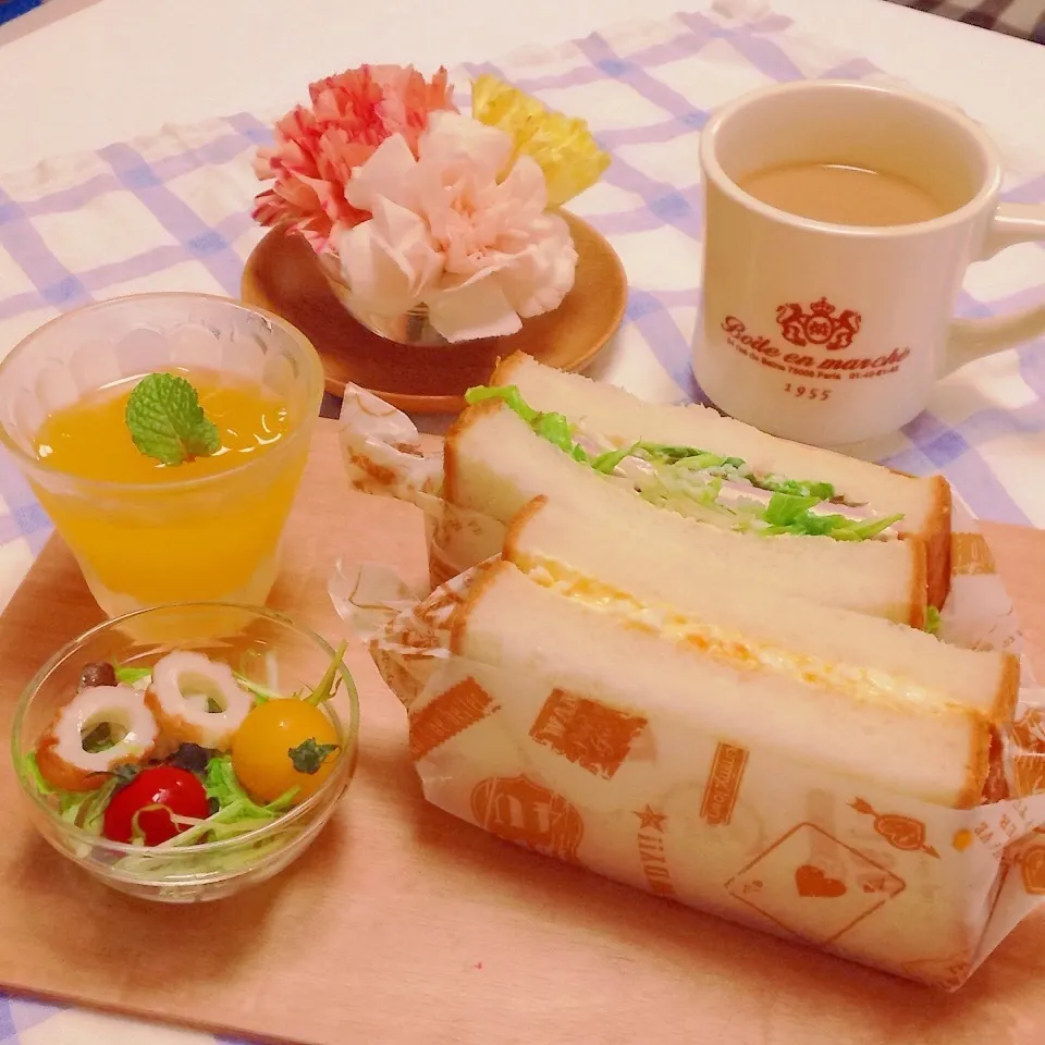 ◎サンドイッチ◎で朝ごはん♪♪|ユッキーさん