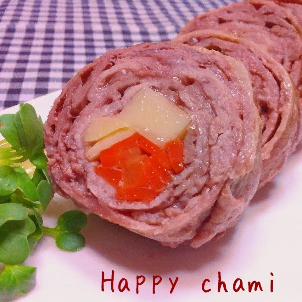 筍と人参の豚肉ロール|chamiさん