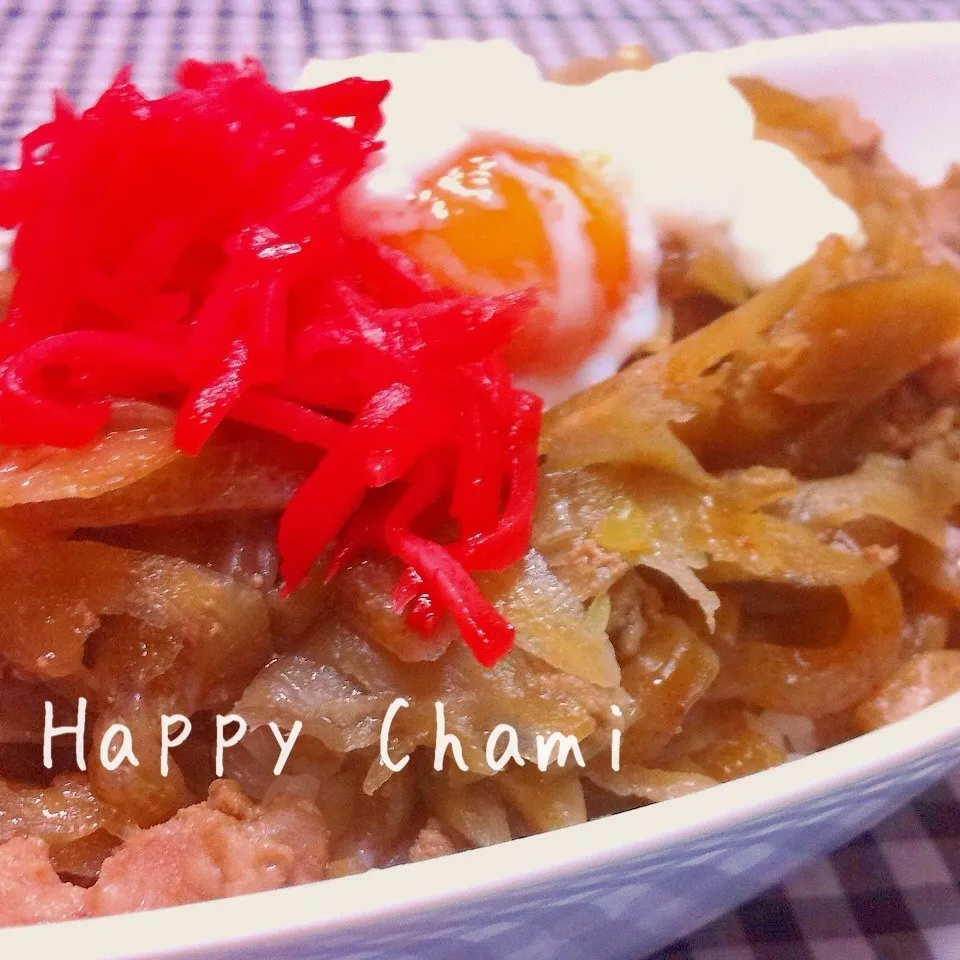 笹がきゴボウ入り豚丼|chamiさん