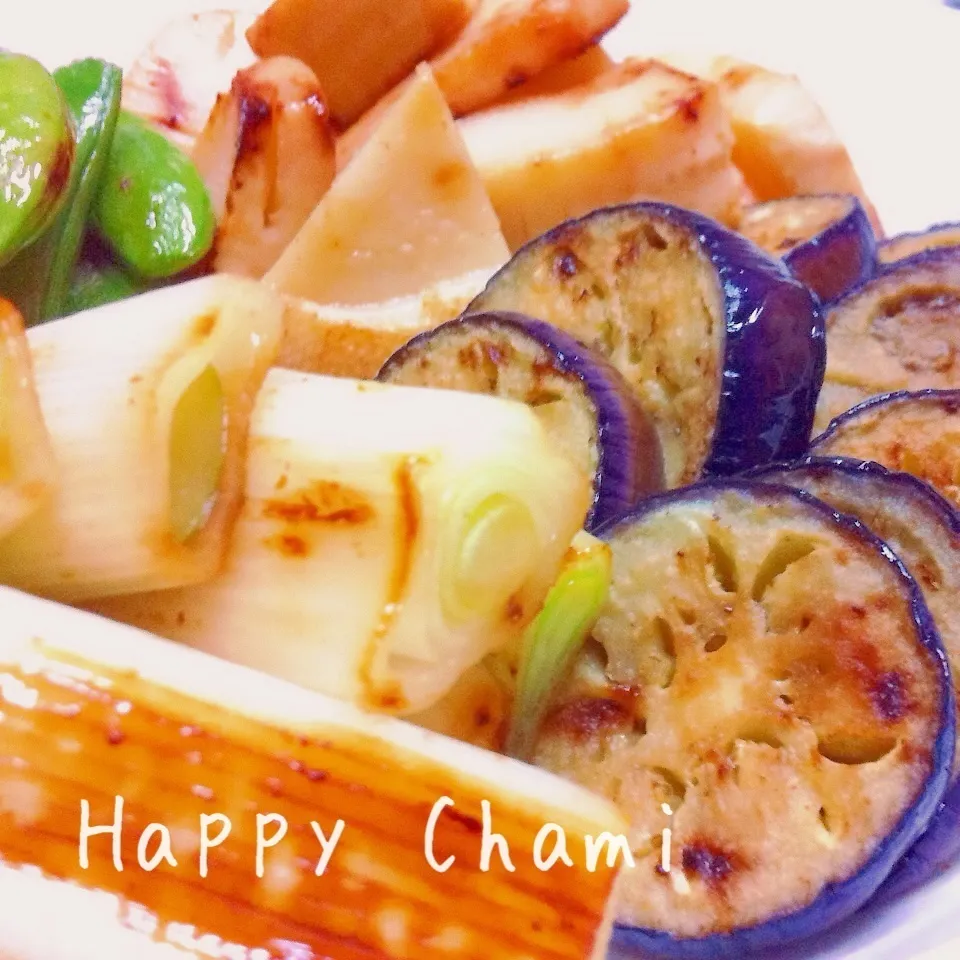 4種の焼き野菜|chamiさん