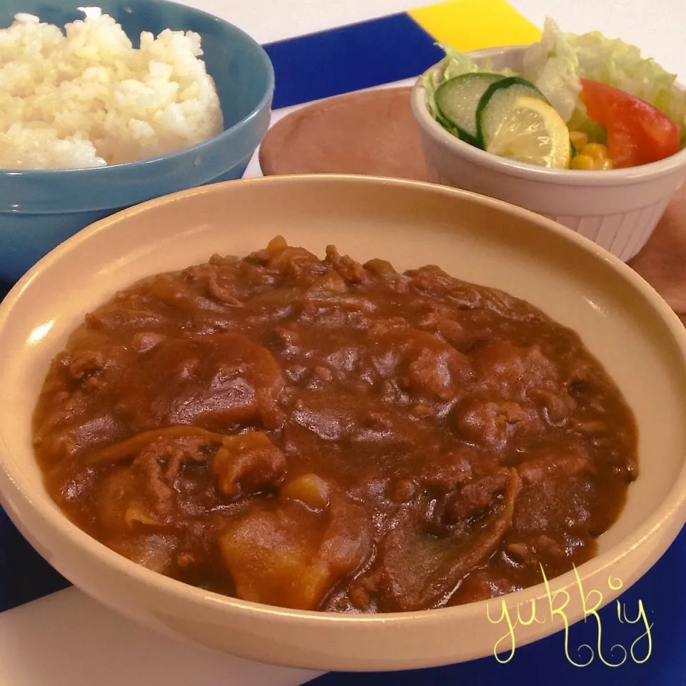 カレー☆息子ちゃんお昼ごはん|ユッキーさん