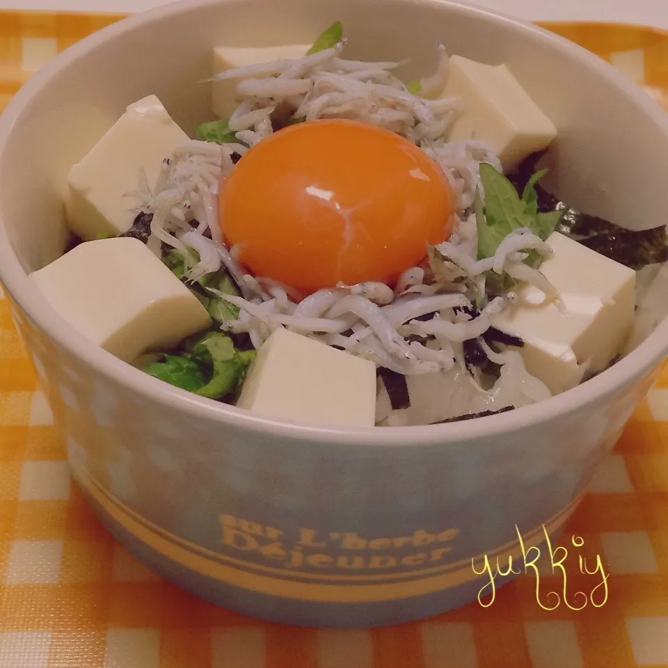 しらす豆腐ごはん|ユッキーさん