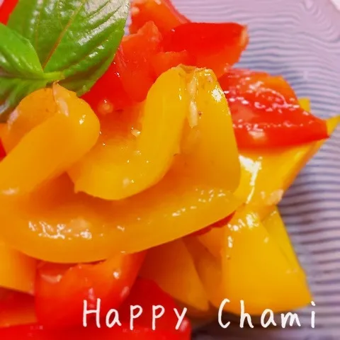 Snapdishの料理写真:パプリカのアンチョビマリネ|chamiさん