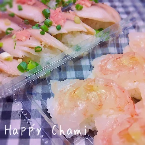 鯖と生エビのお寿司|chamiさん