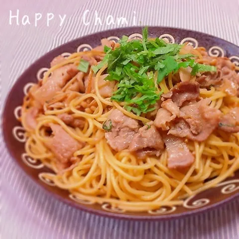 豚肉の和風パスタ|chamiさん