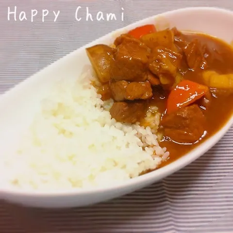 Snapdishの料理写真:牛肉のかたまり肉とすじ肉のカレー|chamiさん