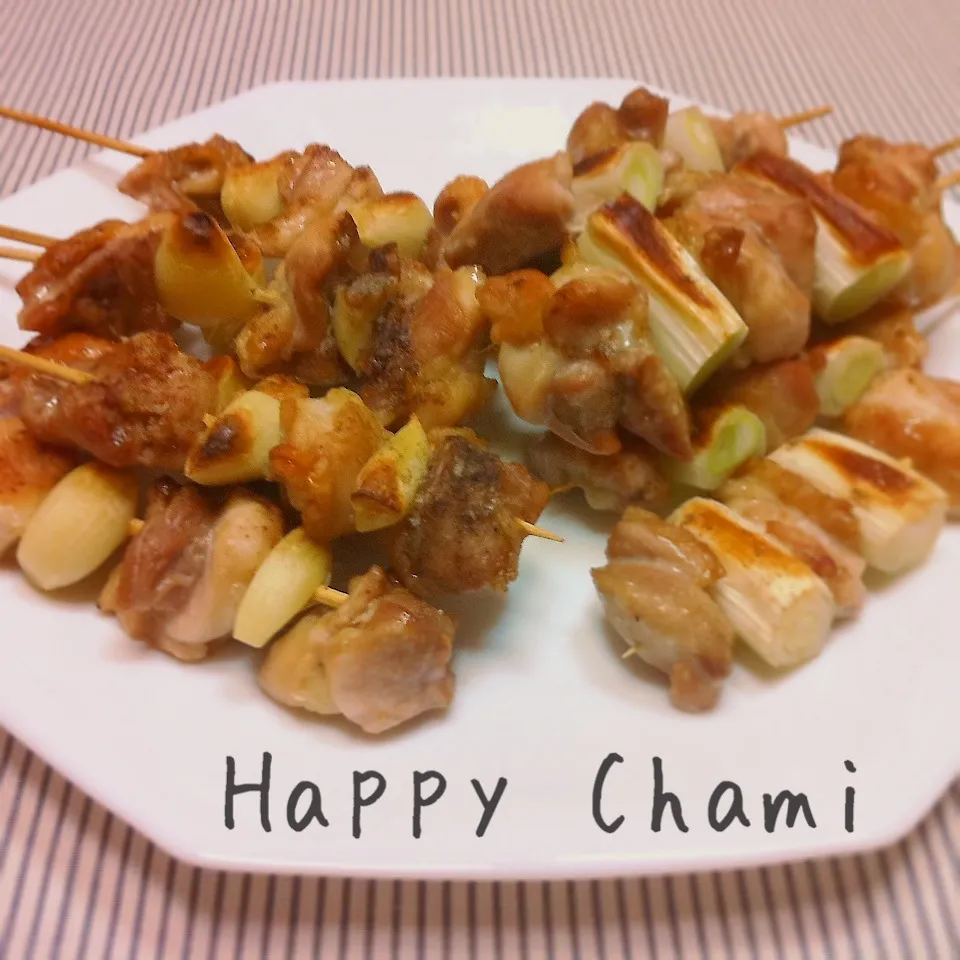 葱とニンニクの塩焼き鳥|chamiさん