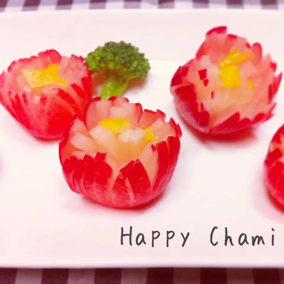 菊花ラディッシュの浅漬け|chamiさん