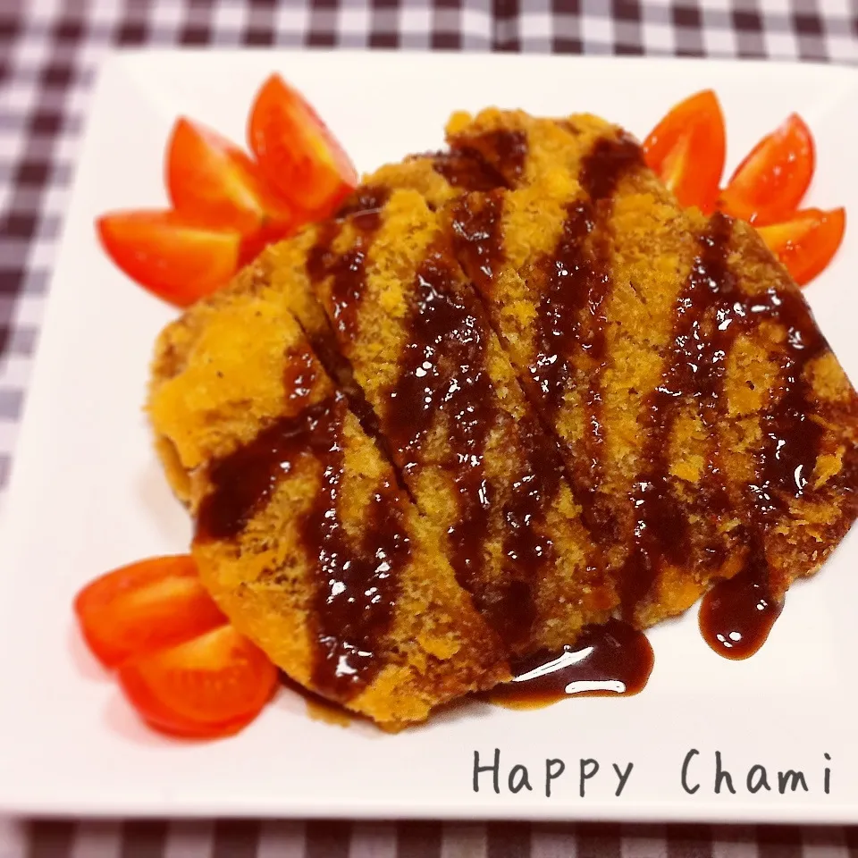 Snapdishの料理写真:レバー嫌いな娘対策にレバーのカツレツ♬|chamiさん