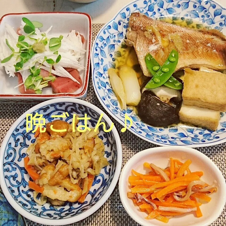 今日の晩ごはん(赤魚の煮付けと…)|oomugiさん