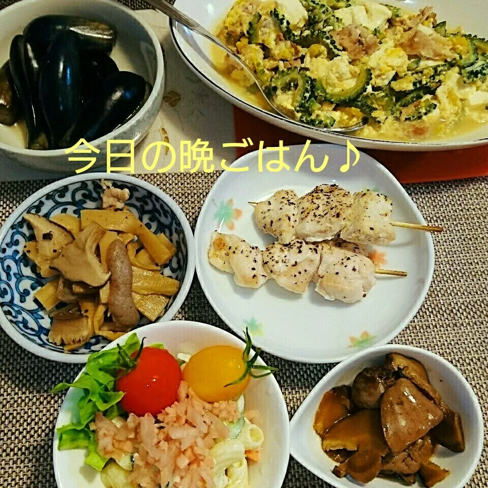 今日の晩ごはん(ゴーヤチャンプルーと…)|oomugiさん