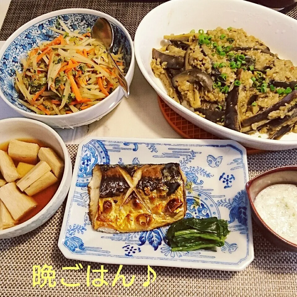 今日の晩ごはん(塩鯖焼きと…)|oomugiさん