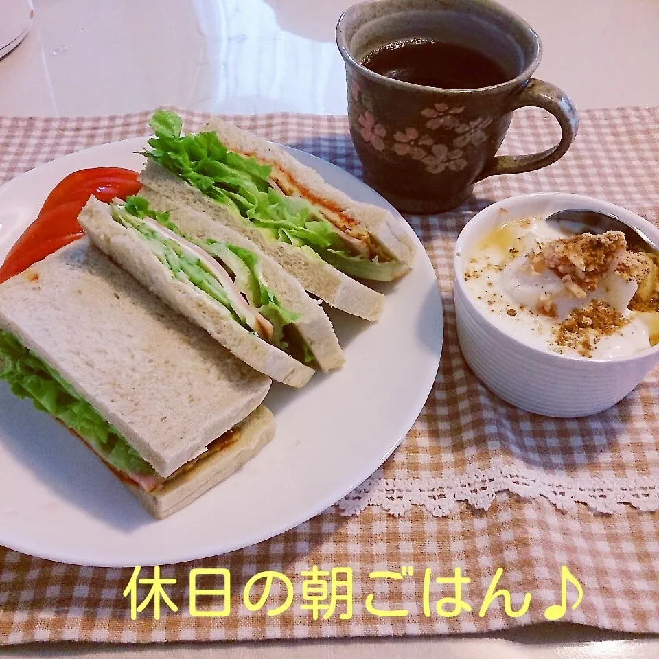 休日の朝ごはん♪|oomugiさん