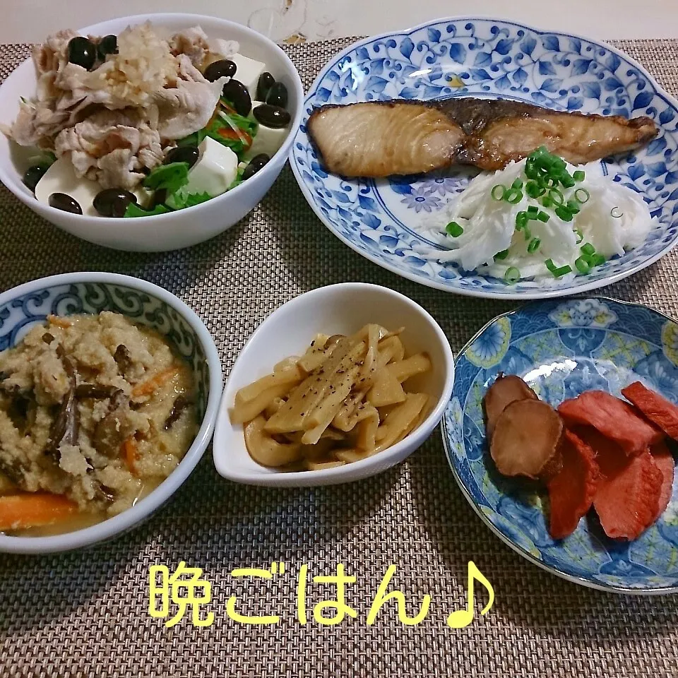 今日の晩ごはん(ブリの醤油麹焼き…)|oomugiさん