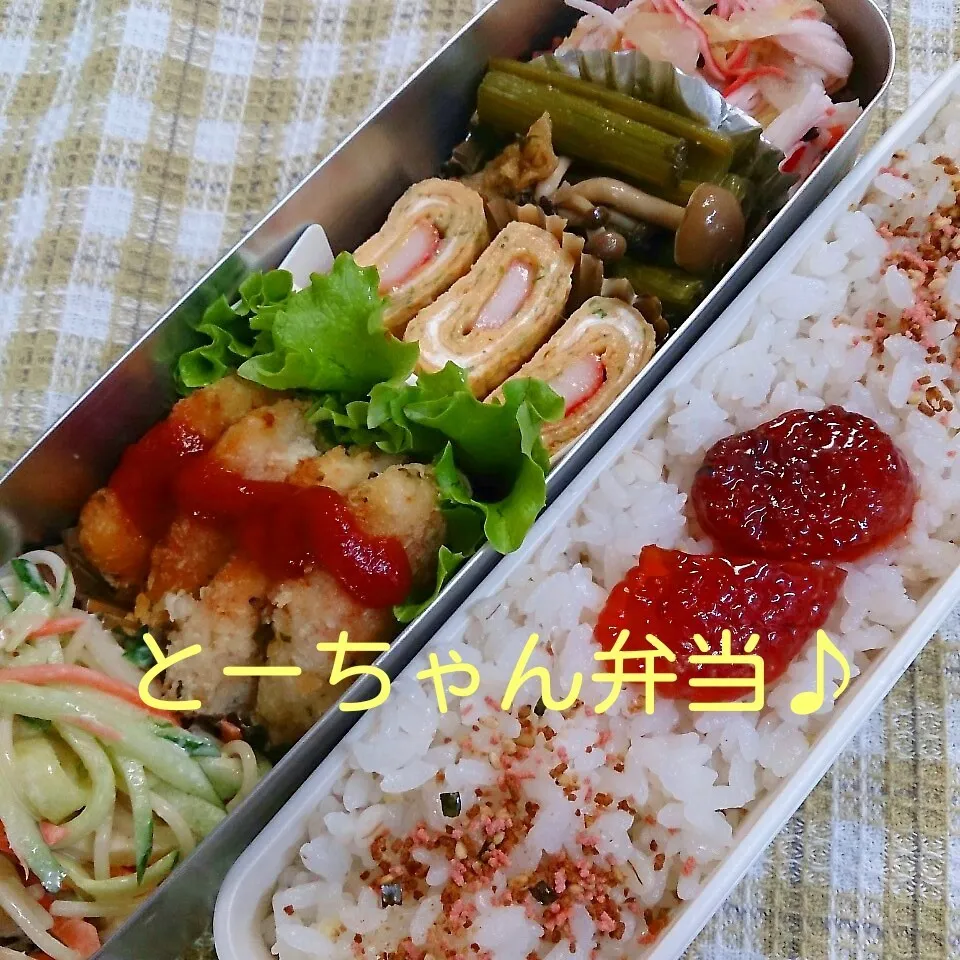 Snapdishの料理写真:木曜日のとーちゃん弁当|oomugiさん