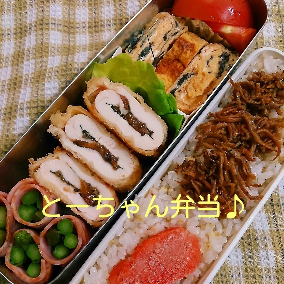 Snapdishの料理写真:木曜日のとーちゃん弁当|oomugiさん