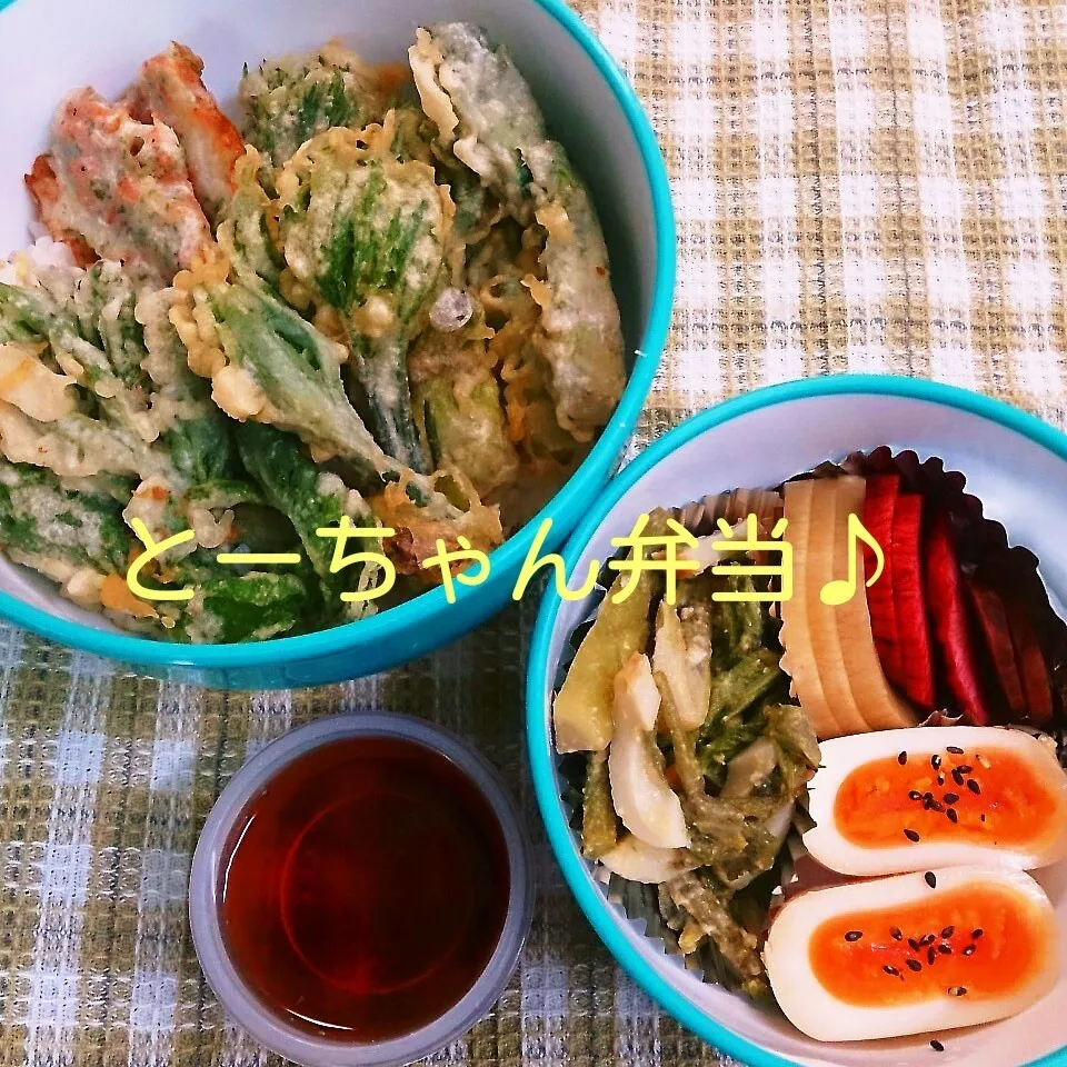 Snapdishの料理写真:月曜日のとーちゃん弁当|oomugiさん