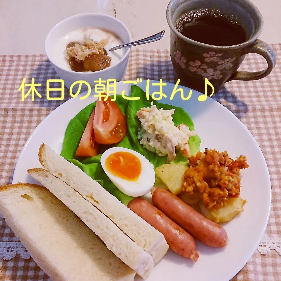 Snapdishの料理写真:休日の朝ごはん♪|oomugiさん