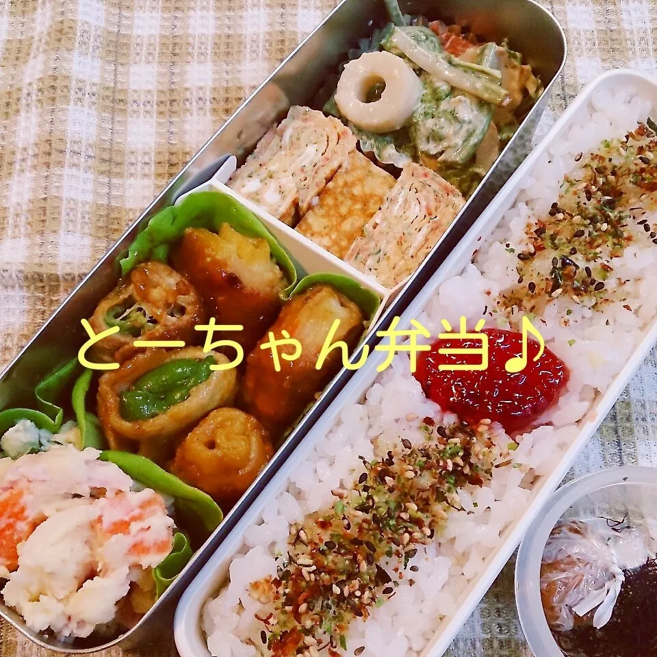 Snapdishの料理写真:土曜日のとーちゃん弁当|oomugiさん