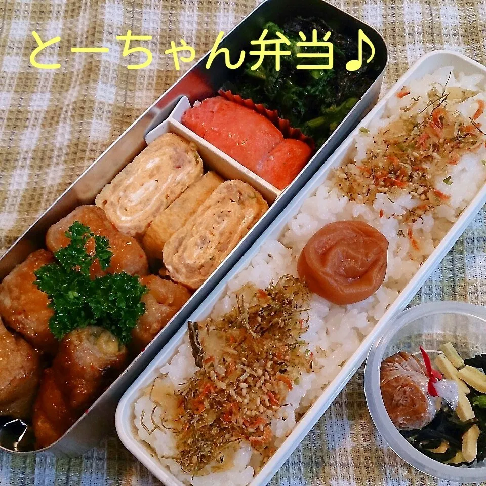 Snapdishの料理写真:金曜日のとーちゃん弁当|oomugiさん