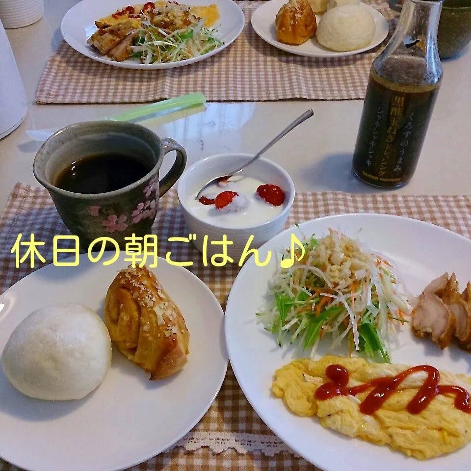 Snapdishの料理写真:休日の朝ごはん♪|oomugiさん