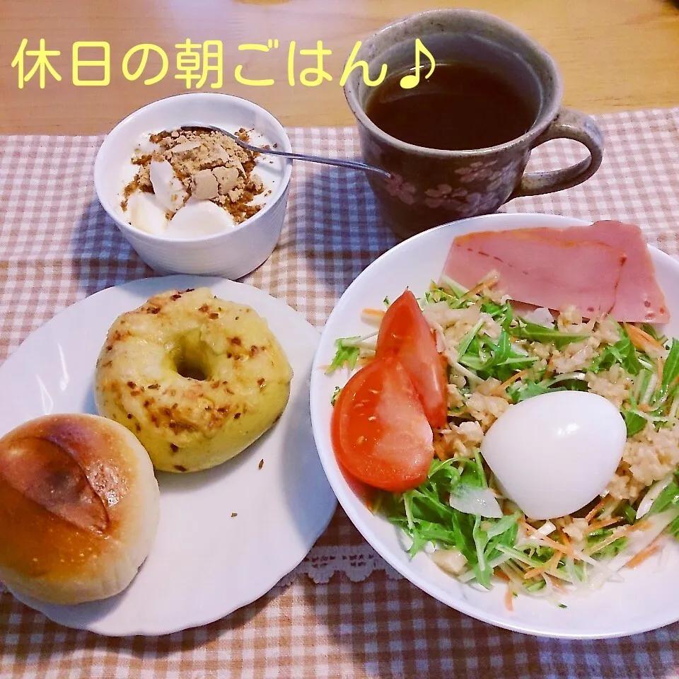 Snapdishの料理写真:休日の朝ごはん♪|oomugiさん