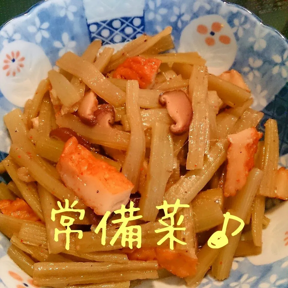 Snapdishの料理写真:常備菜(ふきとさつま揚げの炒め煮)|oomugiさん