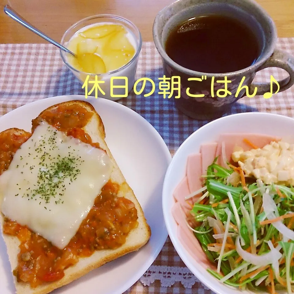 休日の朝ごはん|oomugiさん