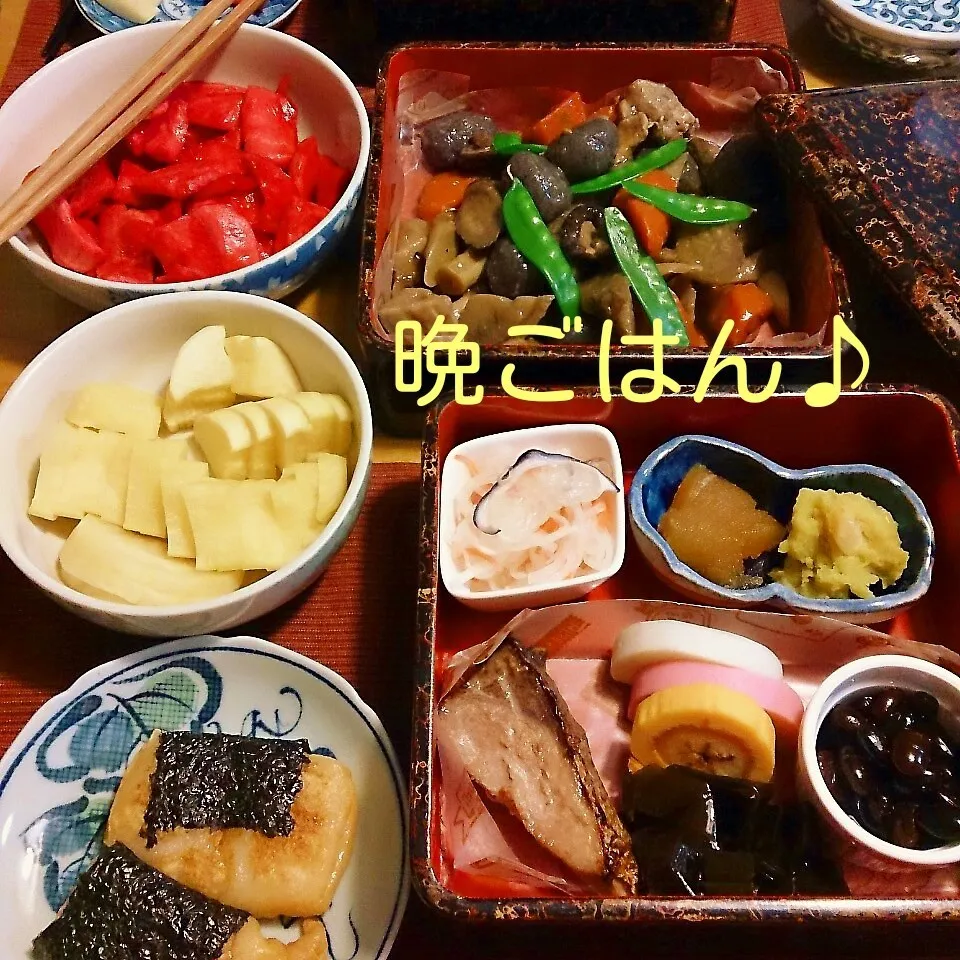 Snapdishの料理写真:元日の晩ごはん|oomugiさん