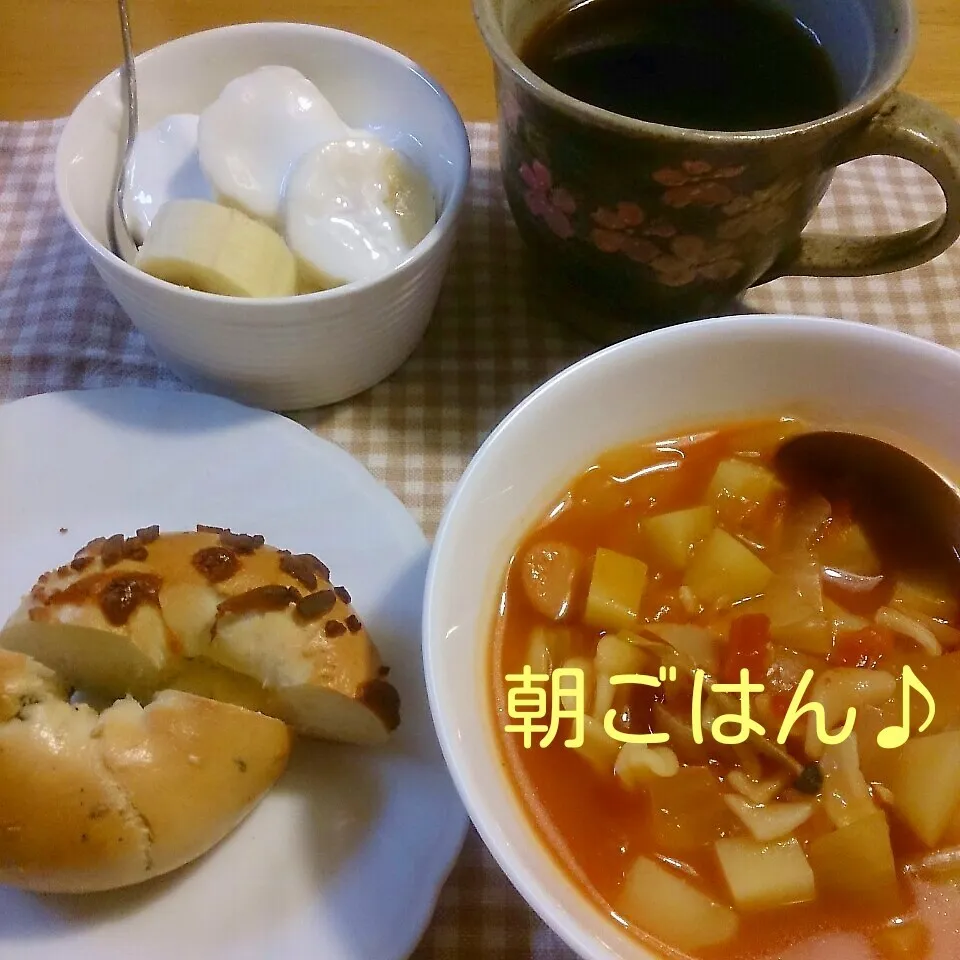 普通の日の朝ごはん♪|oomugiさん