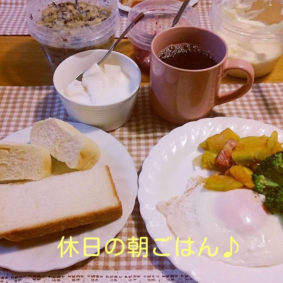 Snapdishの料理写真:休日の朝ごはん|oomugiさん