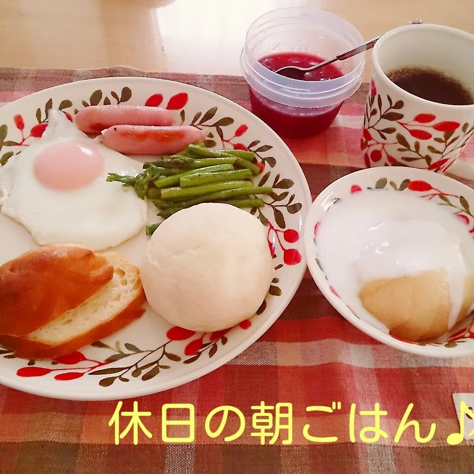 Snapdishの料理写真:休日の朝ごはん♪|oomugiさん