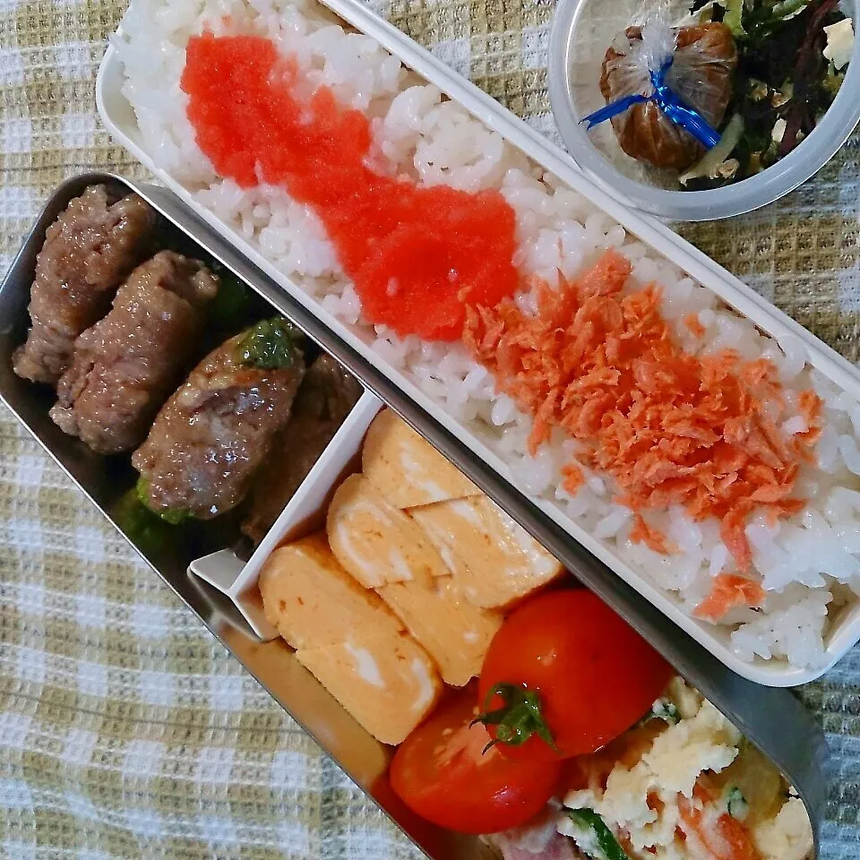 Snapdishの料理写真:金曜日のとーちゃん弁当|oomugiさん