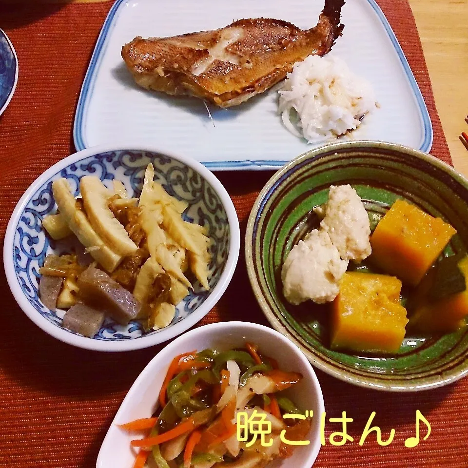 今日の晩ごはん(赤魚の醤油麹つけやきと…)|oomugiさん